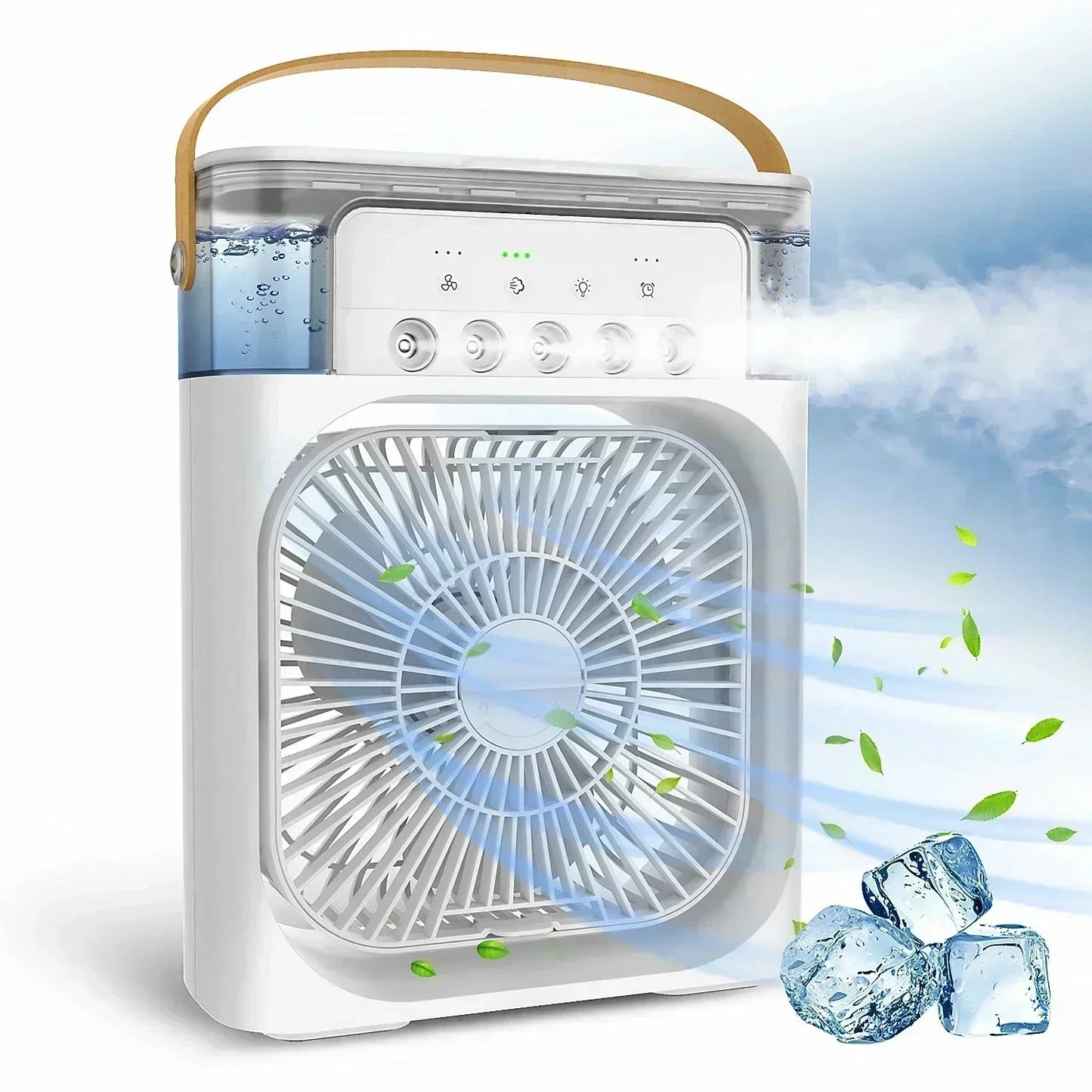 Ventilador Personal 3 en 1: Refresca, Humedece y Aromatiza tu Espacio